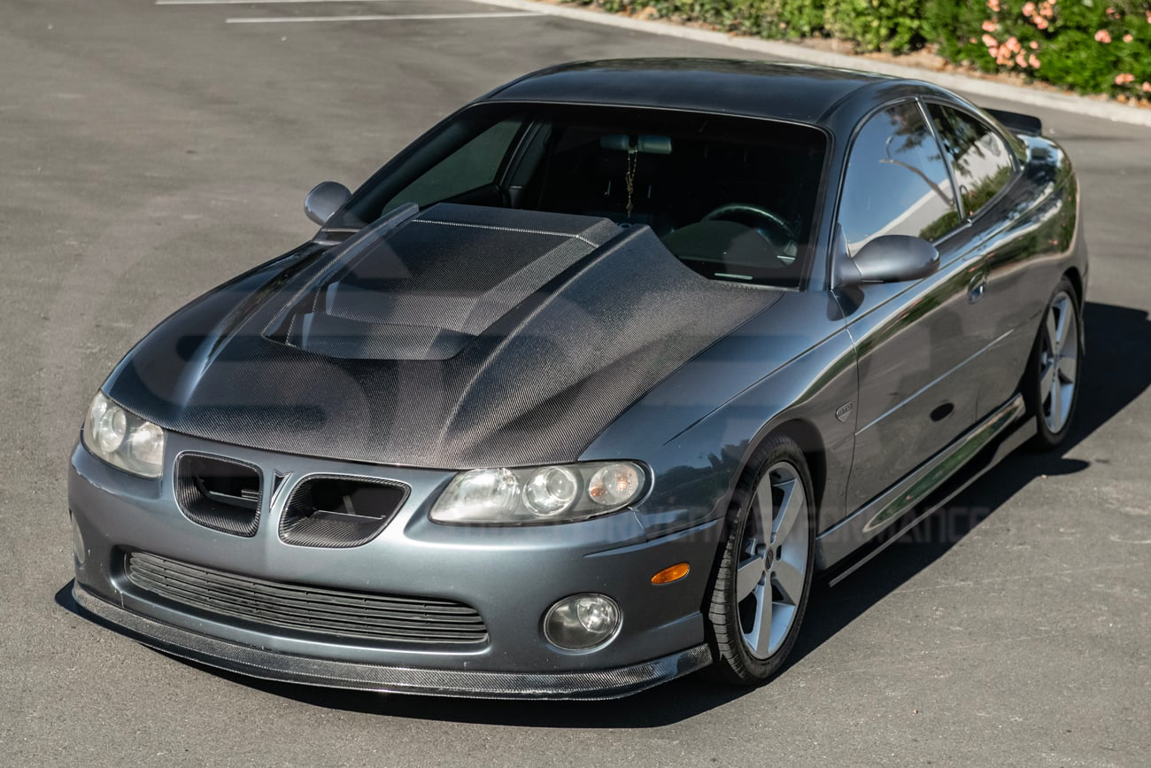 2004-2006 PONTIAC GTO | ZR1 STYLE CARBON FIBER FRONT VENTED COWL HOOD